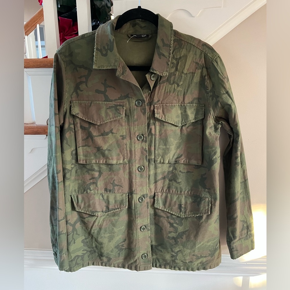 Topshop Camouflage Jacket